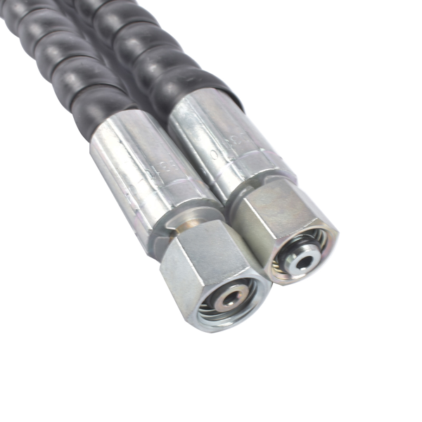 连接软管套件 2 Three Way Diverter Valves Fit for 1-2 Ton Mini Excavator w/ Quick Connects Alloy-7