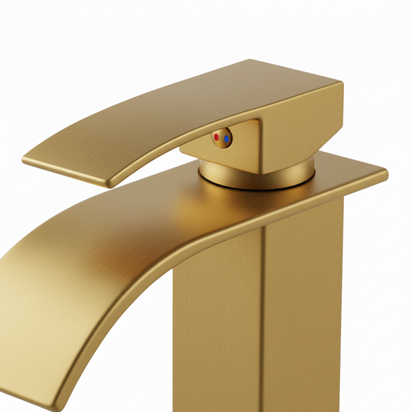 单柄浴室水龙头卫生间水龙头不锈钢单孔TP，拉丝金【周末不发货，TK/TEMU订单仅支持自提】-4