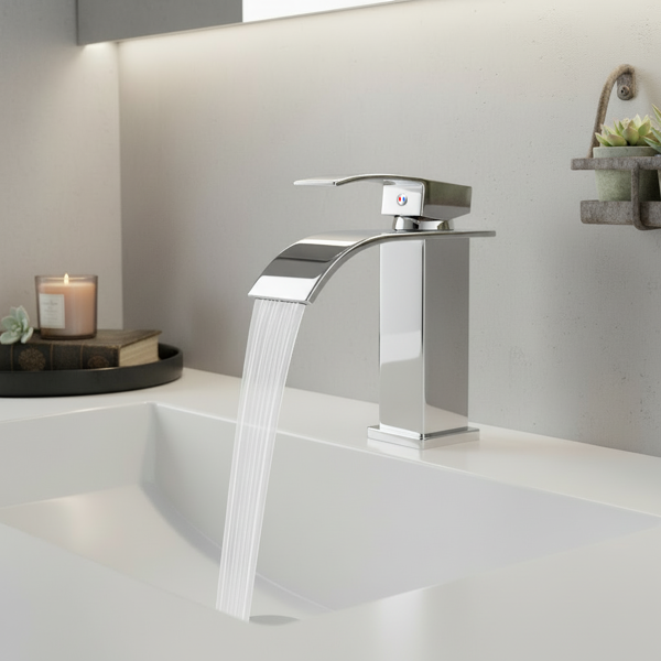 单柄浴室水龙头厕所水龙头不锈钢单孔TP，铬【周末不发货，TK/TEMU订单仅支持自提】-4