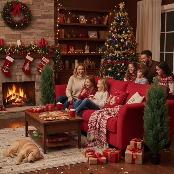 2件套4英尺仿真植物仿真松柏自然的塑料仿真植物圣诞装饰室内室外家居装饰FBA发货-3