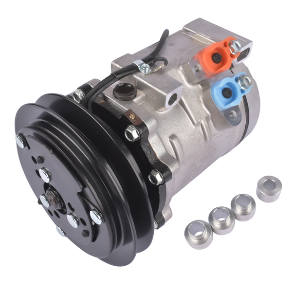 汽车空调压缩机 AC Compressor 24V 20Y-810-1260 20Y-979-6121 Fit for Komatsu PC160 PC450 10S15C R134a-6