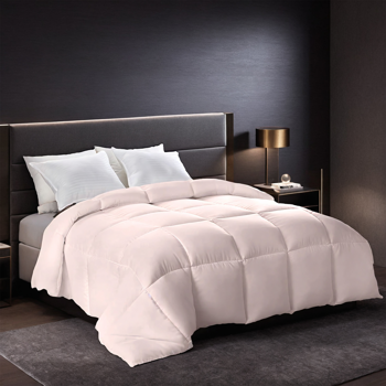 2件装高颜值粉色大码被芯，舒适透气面料柔软蓬松被子，波西米亚风格胖被。奢华酒店卧室使用，圣诞节礼物