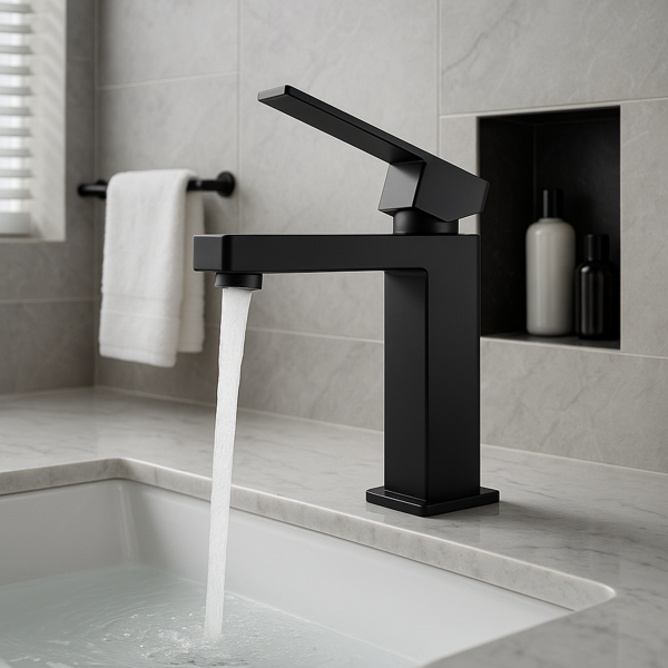 单柄浴室水龙头卫生间水龙头不锈钢单孔-T20，哑光黑色【周末不发货，TK/TEMU订单仅支持自提】-8