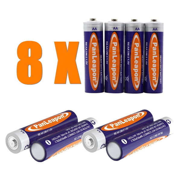 8PCS AA电池1.5V碳锌AA电池，适用于家用电器小型设备-3