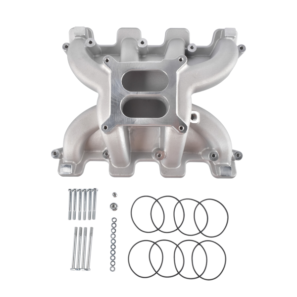 进气歧管 Dual Plane Carbureted Intake Manifold Fit for GM LS Gen III/IV LS1 LS2 LS6 Chevrolet Corvette 5.7 6.0L 300-130-2