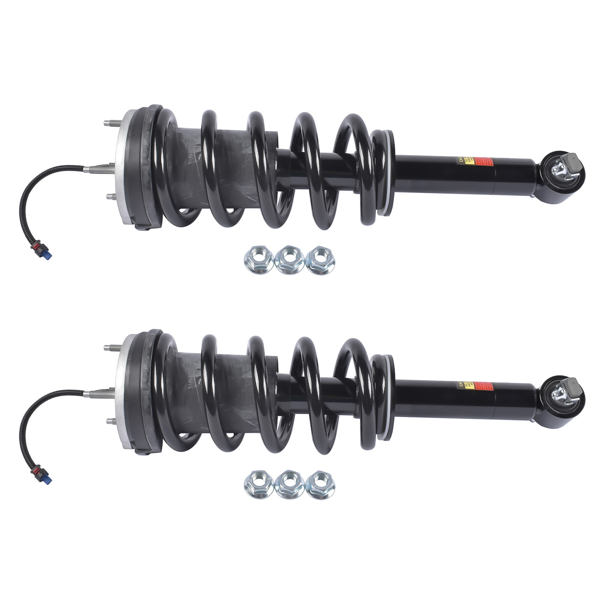 减震器 2Pcs Front Suspension Strut and Coil Spring Assembly Fit for Cadillac Escalade Chevy Suburban Tahoe Yukon 2021-2024 Black-3