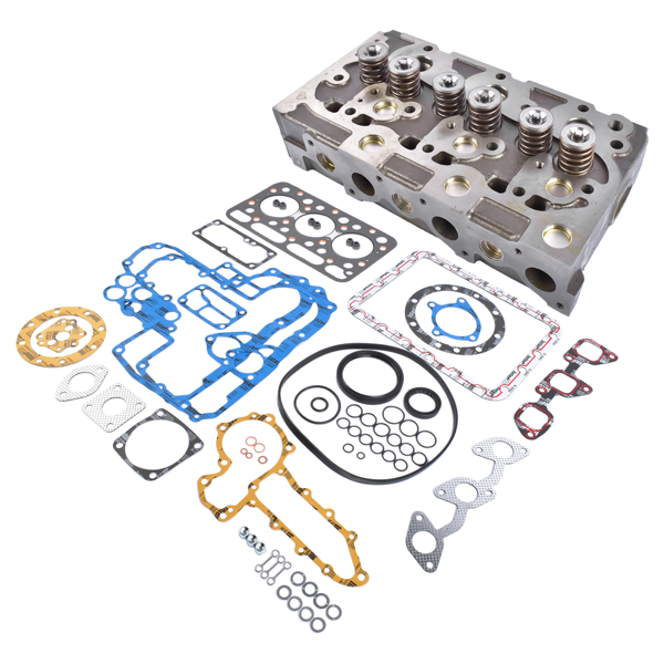 缸盖总成 Complete Cylinder Head Gasket Set Fits for Kubota L225 L245 D1102 D1101 L2201 L2000 Engine 15321-03040, 15321-03042-2