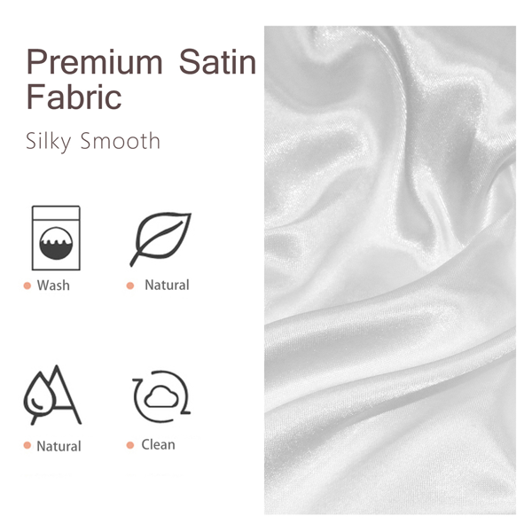 自产色丁枕套（一对装,白色麻绳） 浮雕玫瑰 66X51cm（temu仅可自提）-4