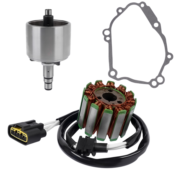 定子线圈和飞轮 Stator & Flywheel Gasket Fit for Yamaha YZF R1 50th Anniversary Limited Edition 2006-1