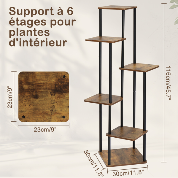 6层 铁木 116*30*30cm 铁木植物架-16