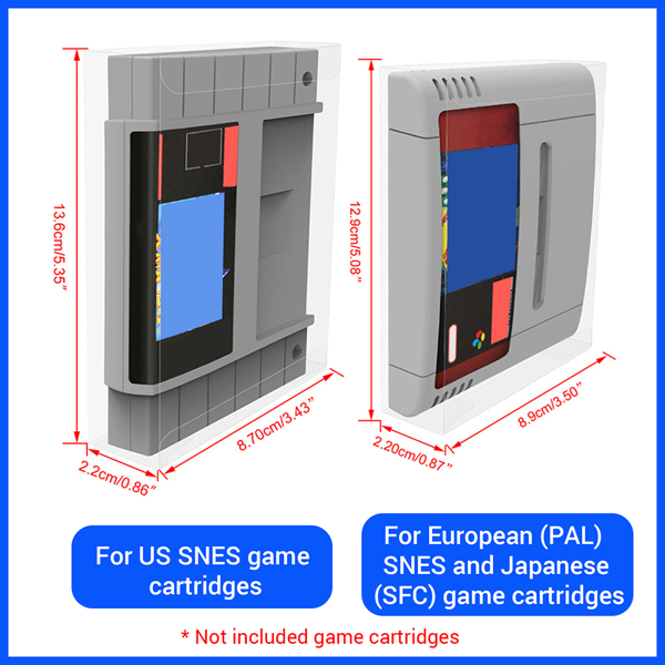 SNES游戏卡保护盒 SNES Cartridge Protector【适用于美版SNES 游戏卡】5个（tk/temu下自提）（周末不发货）-8