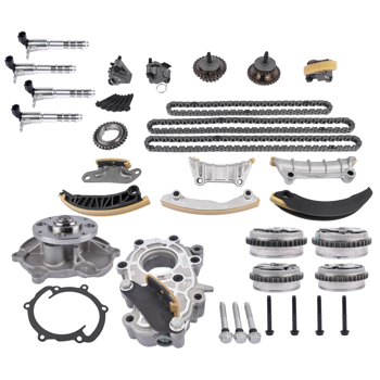正时链条套装 Timing Chain Kit Oil & Water Pump VVT Sprockets Fit for Buick Enclave Lacrosse Cadillac ATS CTS Chevy Camaro Impala Malibu GMC Acadia Terrain Pontiac G6 G8 3.0L 3.6L V6 12633452 12640448 12566029