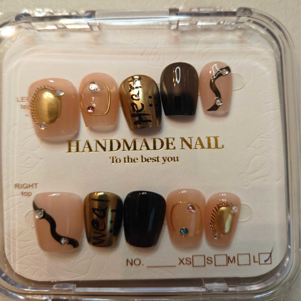 10片装高端法式纯正性感手工假指甲（Tiktok/Temu仅支持自提）-1