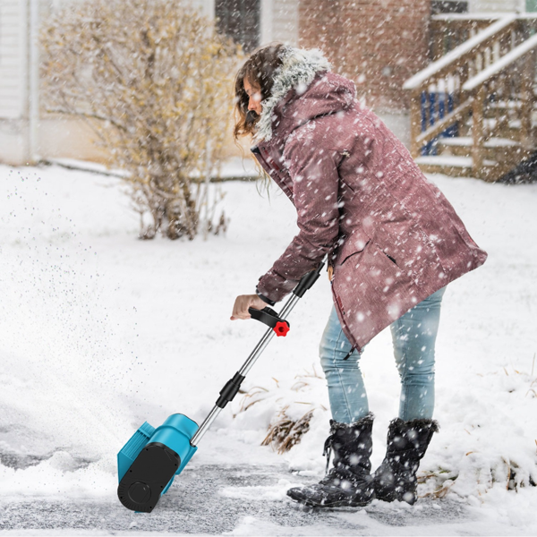 （自提可发加拿大，TK，temu下自提单）800W无线电动雪铲，轻量化设计（7.17磅），折叠式除雪工具配安全锁，适用于露台、人行道、楼梯等冬季清扫场景-4