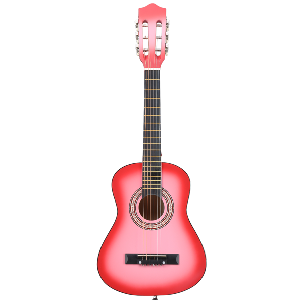 30寸 圆桶 椴木 原声 民谣吉他 罩光粉-1