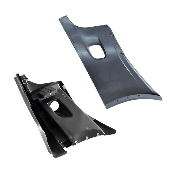 角保险杠和盖板 Front Right Bumper End Cap + Reinforcement with Hole Fit for Freightliner Cascadia-2