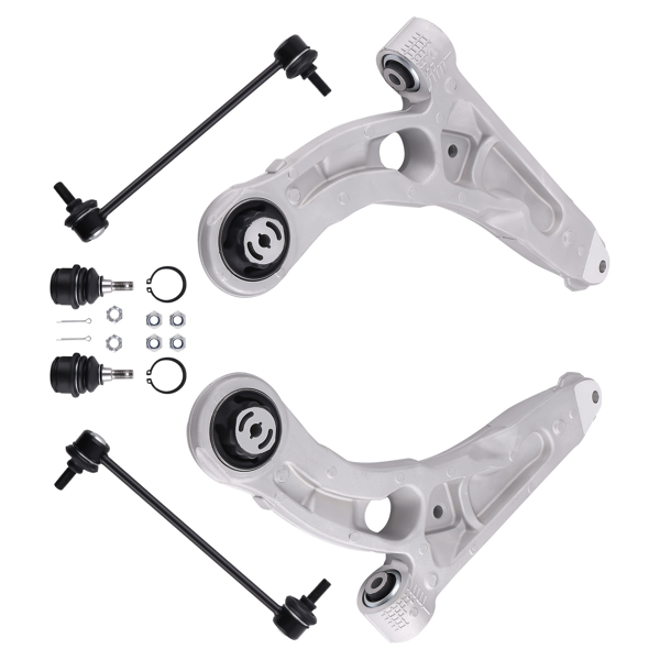 2件式前悬挂控制臂（含防倾杆连接杆）适用于2014-2018款Jeep切诺基四驱版-3