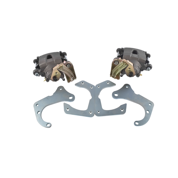 刹车盘套装 Rear Brake Disc Set for GM 7.5 Inch 10 Bolt Bolt-On Rear Brake Kit w/ E-Brake Fits over an axle with a maximum flange diameter of 6" O.D-7