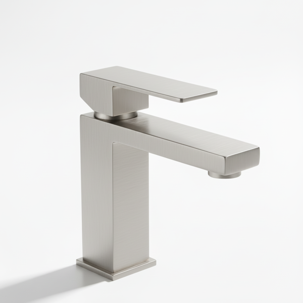 单柄浴室水龙头卫生间水龙头不锈钢单孔-T20，拉丝镍【周末不发货，TK/TEMU订单仅支持自提】-1