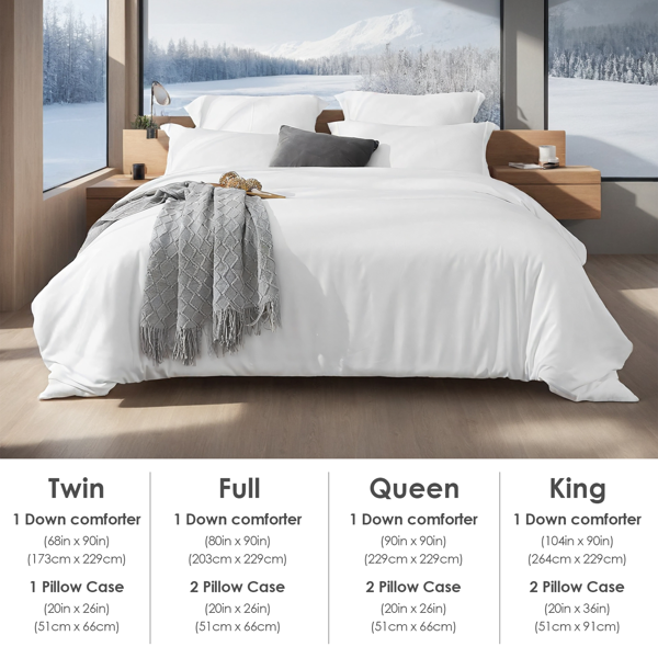 大码被套套装，包含一只被套两只枕套，透气柔软优质高品质，波西米亚风格，轻奢酒店简约卧室民宿通用，圣诞节礼物-2