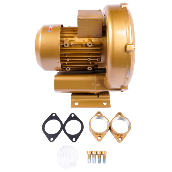 高压风机 GHBH 1D7 34 1R4 Regenerative Blower 2.0Hp 102CFM 220mBar 220V-480V 3 Phase 60Hz 1.5KW-4