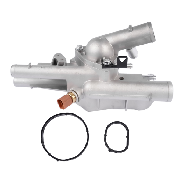 节温器总成 Upgrade Thermostat Housing Assembly Fit for Hyundai Sonata Santa Fe Tucson 2010-2015 Kia Optima Sorento 2011-2015 Sportage 2011-2016 2.4L 25600-2G500 902-5128-4