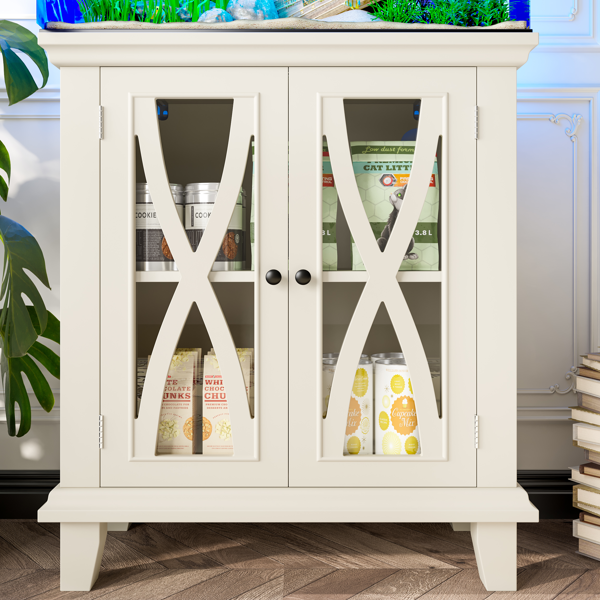 20加仑鱼缸架，带电源插座（4个交流电插座，2个USB接口），农舍风格装饰水族箱架家具，带可调节层板，10-20加仑爬行动物/龟缸架，带储物柜，米色-7