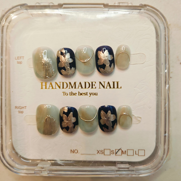 10片装高端法式纯正性感手工假指甲（Tiktok/Temu仅支持自提）-1