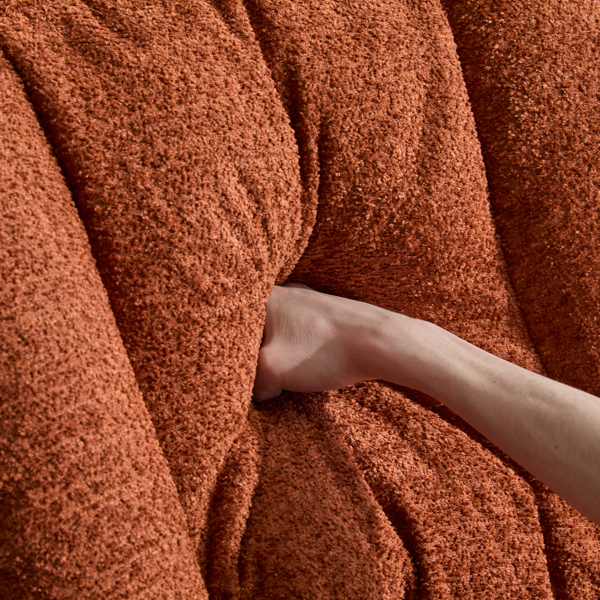 翻转式后背内置动态气囊腰靠十字交叉腿办公椅，宽座办公桌椅带翻转扶手与轮子，现代家用办公室梳妆台橙色十字交叉腿椅-16