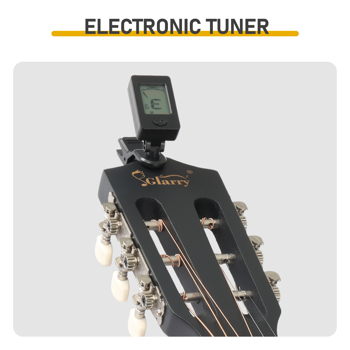 38寸 圆桶 椴木 原声 民谣吉他 哑光黑