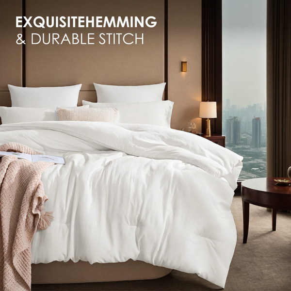 四季大码纯色胖被，优质耐用被子，保暖加厚冬季被芯四季使用，圣诞节礼物-5