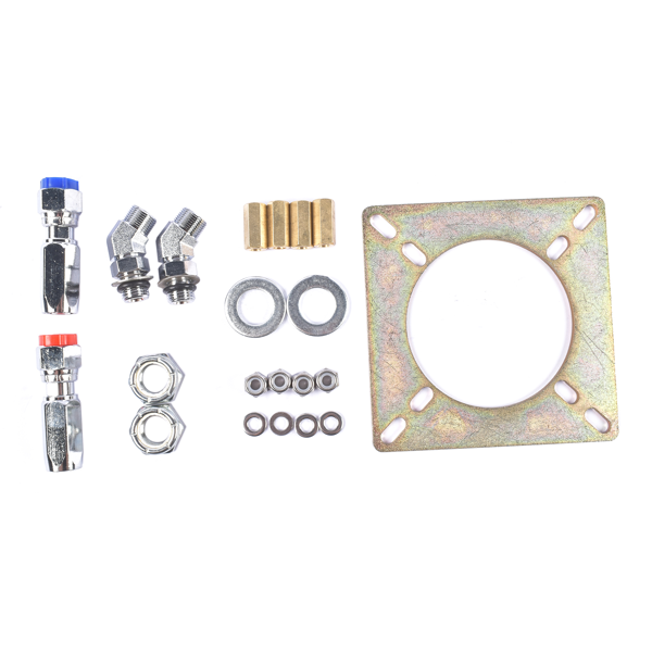 液压方向舵机套件 Hydraulic Outboard Steering System Kit 150HP Marine Outboard Steering 2x24ft Hose for Single-Engine Boats-12