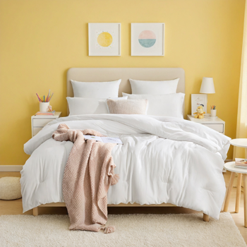 大码白色胖被，可爱温馨卧室民宿酒店使用，单人双人床使用，简约冬季被芯春秋被，圣诞节礼物