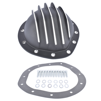 差速器盖 Rear Differential Rear End Cover Fits for Chevy GMC 8.75\\" RG 12 Bolt Black Cast Aluminum