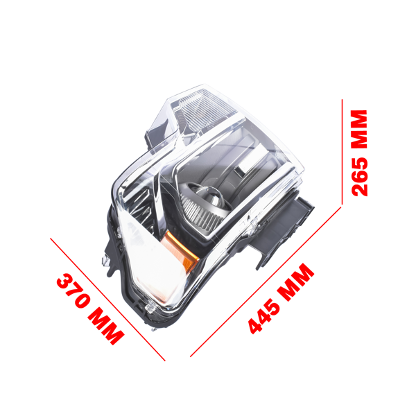 汽车大灯 Left Side HID/Xenon Chrome Projector Headlight Replacement for 2013-2014 Ford F-150 DL3Z13008AC FO2518120-7