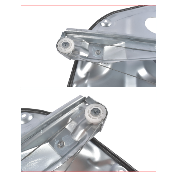 玻璃升降器 2Pcs Rear Window Regulators with Motor 834812B000 834712B000 Fits for Hyundai Santa Fe 2.7L 3.3L 2007-2009-4