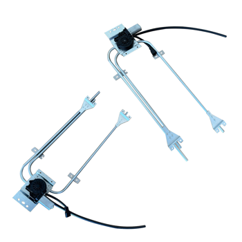 玻璃升降器 Front Left & Right Power Window Regulators w/ Motor Fit for Freightliner Cascadia Bolt On Electric Steel Plastic A18-67226-002 A18-27226-000 A18-67226-003 A18-27226-001