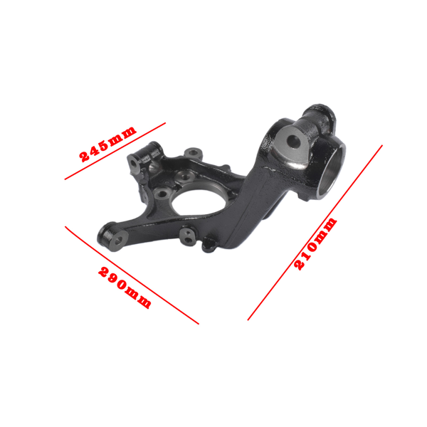 转向节 Front Right Passenger Side Steering Knuckle Spindle Fit For Nissan Rogue 2.0L 2.5L 2014-2020 Black Metal 40014-4BA0A 400144BA0A-3