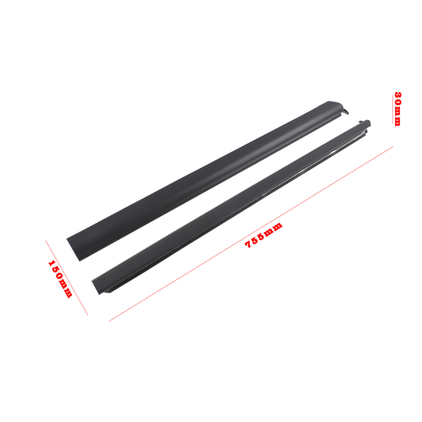 车窗密封条 Front Left & Right Outer Window Weatherstrip Seal Fit for Ford Ranger 1999-2011 6L5Z1021452AA 6L5Z1021453AA-11