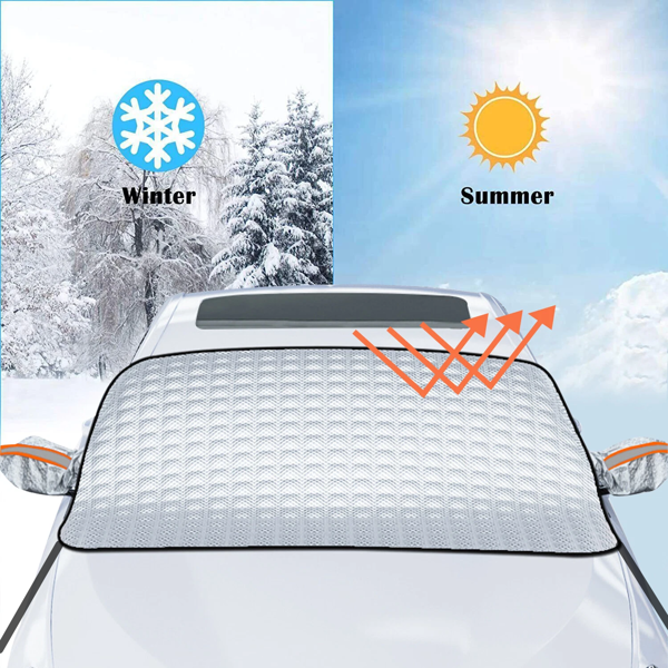 磁性汽车挡风玻璃挡风玻璃霜冰雪车窗后视镜保护罩-8