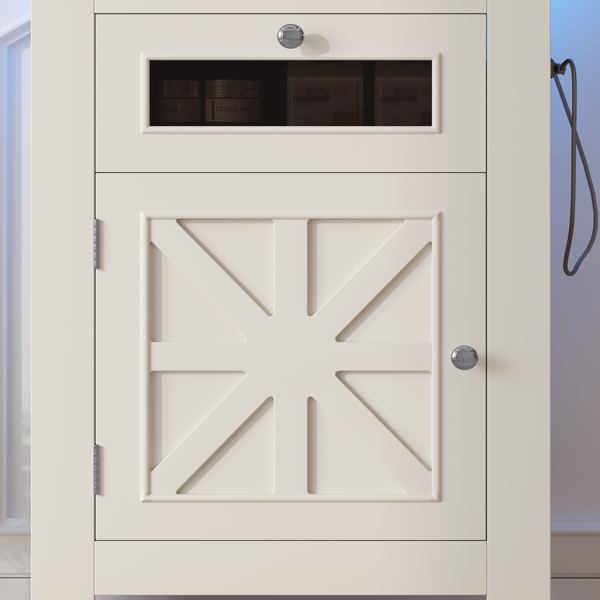 10-15加仑鱼缸架，带电源插座的水族箱架，承重198磅，带储物柜和抽屉的鱼缸桌，也适用于爬行动物饲养箱。-5