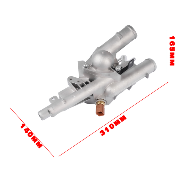 节温器总成 Upgrade Thermostat Housing Assembly Fit for Hyundai Sonata Santa Fe Tucson 2010-2015 Kia Optima Sorento 2011-2015 Sportage 2011-2016 2.4L 25600-2G500 902-5128-3