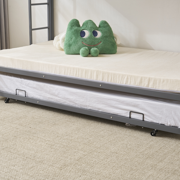 【同款编码：88733738】灰色 Twin&Daybed 双层上下床 铁床 美国 单独Daybed-5