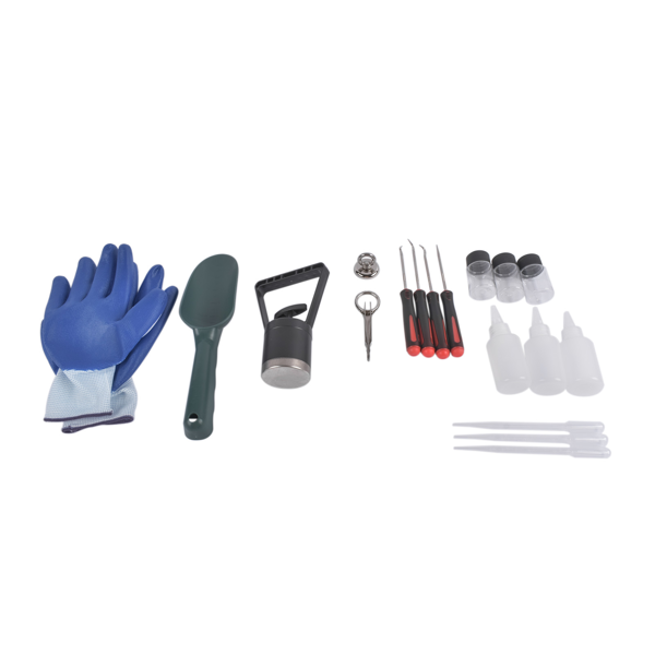 23件铝槽套装 23-Piece Gold Prospecting Equipment 50 In. Folding Sluice Box Gold Panning Kit for Gold Prospectors Hand Powered-10