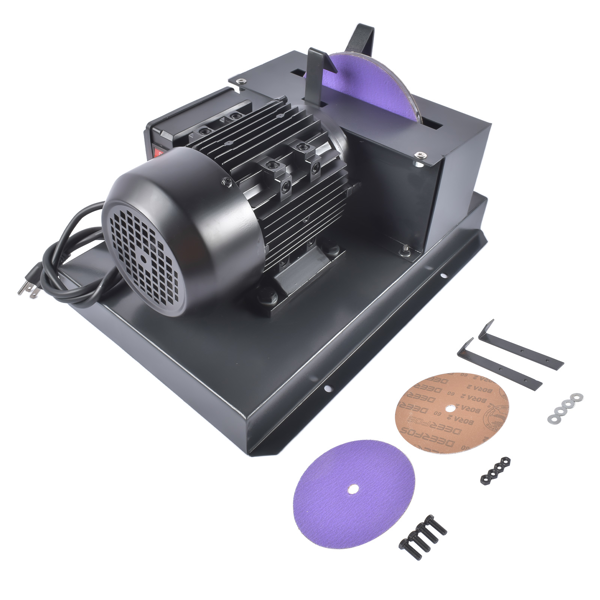 磨刀机 Blade Sharpener 500W w/ 7" Grinding Wheel 60-Grit Ceramic Sandpaper & Bracket-2