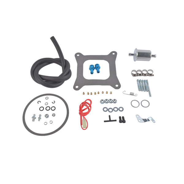 化油器 BR-67212 Street Carburetor Mechanical Secondary 650CFM Aluminum Gasoline 4Barrel Square Bore Black-11