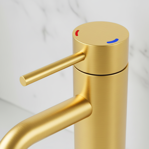 单柄浴室水龙头卫生间水龙头不锈钢单孔T10，拉丝金【周末不发货，TK/TEMU订单仅支持自提】-8