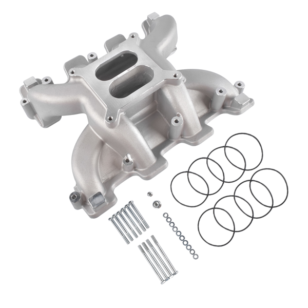 进气歧管 Dual Plane Carbureted Intake Manifold Fit for GM LS Gen III/IV LS1 LS2 LS6 Chevrolet Corvette 5.7 6.0L 300-130-7