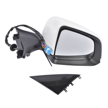 后视镜 Passenger Side Power View Mirror with Memory Heated White Fits for Tesla Model Y 2020-2023 1594112-00-C