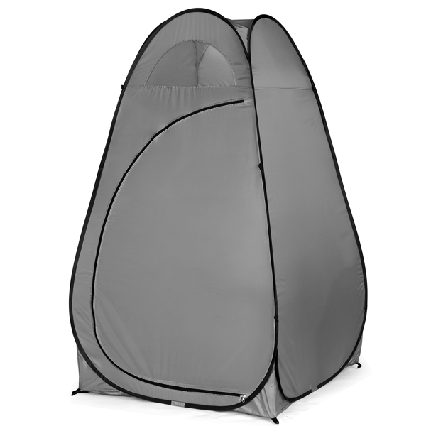 单人 深灰色 便携 更衣帐篷 钢丝 银胶布 110*110*190cm-6